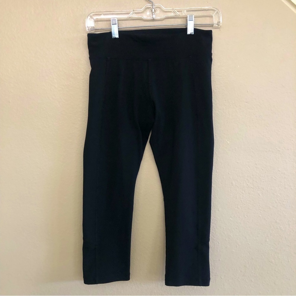 Lorna Jane Black Cropped Active Leggings Size XS